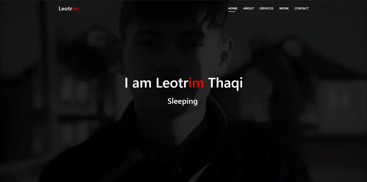 First Portfolio screenshot